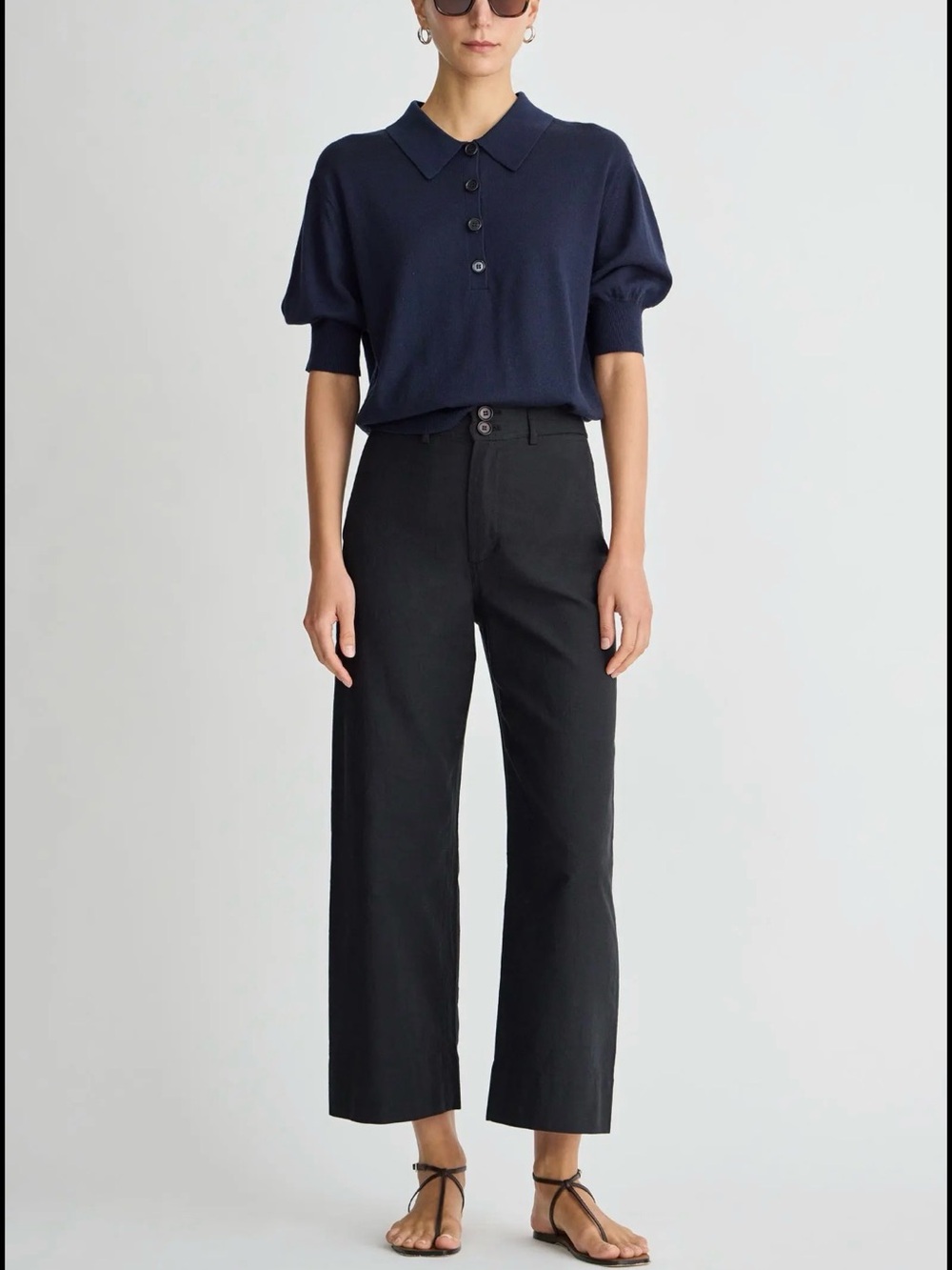 Apiece Apart Black Straight-Leg Jeans